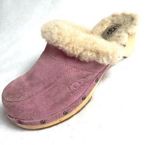 Pink Ugg Kalie Slip Clogs big girl 4